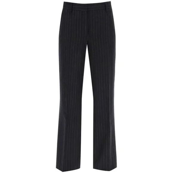 Dries Van Noten Pants - DRIES VAN NOTEN NWT $800 Pinstripe Flannel Parchia Wool Trousers Size 34